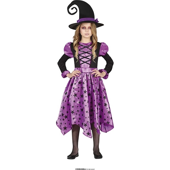 DISFRAZ BRUJA PURPURA 5-6 AÑOS image 0