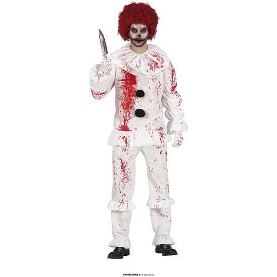 DISFRAZ PAYASO SANGRIENTO ADULTO TS image 0