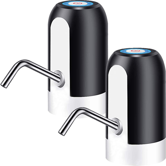 2X DISPENSADOR DE BOMBA DE AGUA DISTRIBUIDOR DE CARGA USB, EXTRAÍBLE Y CONVENIENTE PARA USAR EN AGUA EMBOTELLADA, CON ADAPTADORES COMPATIBLE CON GARR image 0