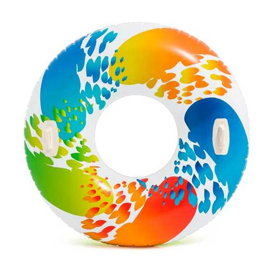 CIRCULAR HINCHABLE ARCOIRIS 122 CM. image 0