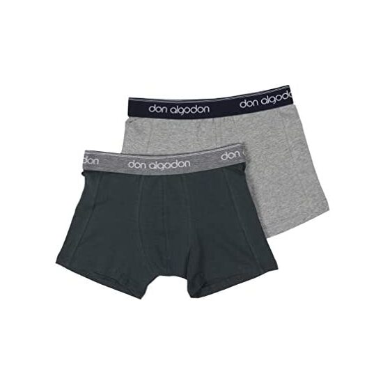 PACK 2 BOXERS NIÑO COLORES GRIS CLARO/VERDE image 0