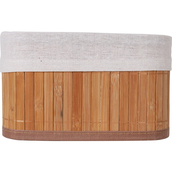 SET 3 CESTAS ORDENACION BAMBU NATUR CONFORTIME image 2