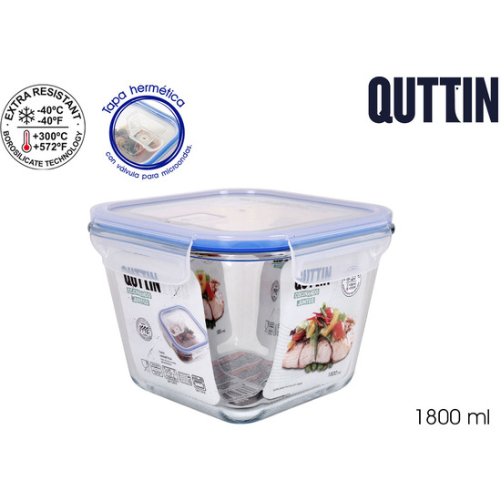 SQUAR.DEEP LUNCH BOX 18.5X18.5X13CM QUTTIN image 0