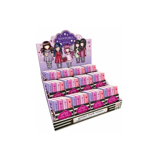 DISPLAY GOMAS CON FORMA DE LIBRO SURT. GORJUSS SPARKLE & BLOOM image 0