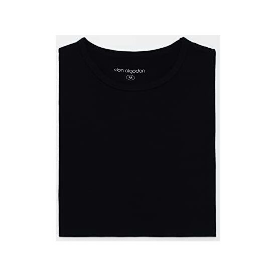 PACK 6 CAMISETAS INTERIORES NEGRAS NEGRO image 1