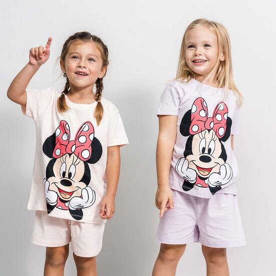 PIJAMA CORTO MINNIE LIGHT PINK image 3