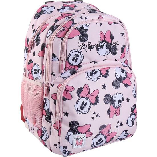 MOCHILA ESCOLAR GRANDE 44 CM MINNIE PINK image 0