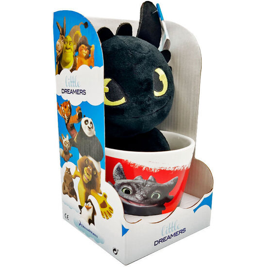 TAZA + PELUCHE TOOTHLESS COMO ENTRENAR A TU DRAGON 18CM image 1