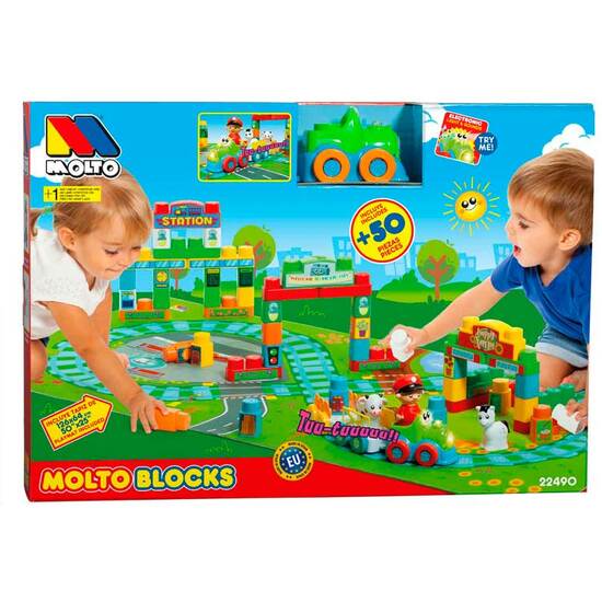 TREN C/TAPIZ MOLTO BLOCKS 50 PZAS. image 0