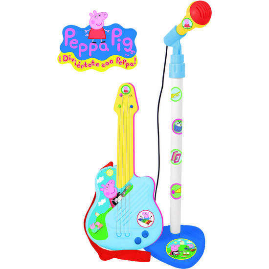 GUITARRA CON MICROFONO PEPPA PIG image 0