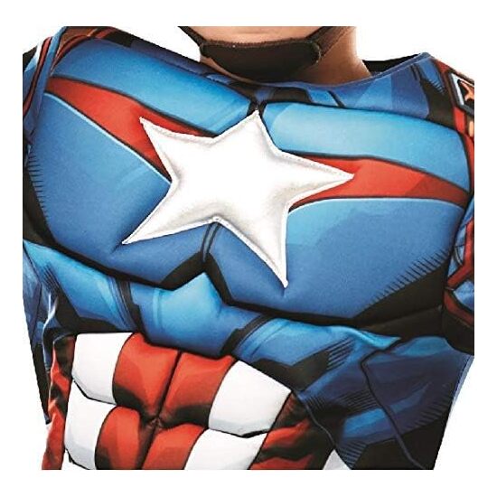DISFRAZ CAPITAN AMERICA DELUXE VENGADORES AVENGERS MARVEL INFANTIL image 3
