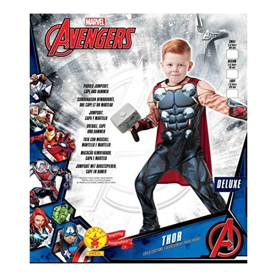 DISFRAZ THOR DELUXE VENGADORES AVENGERS MARVEL INFANTIL image 3