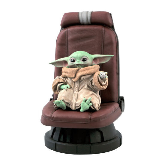 ESTATUA YODA THE CHILD IN CHAIR THE MANDALORIAN STAR WARS 30CM image 0