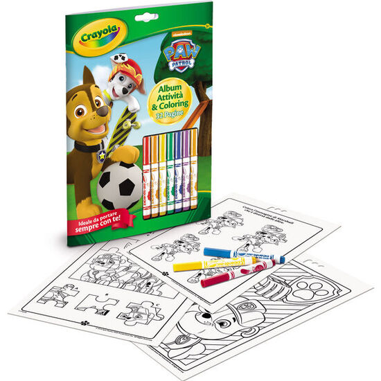 BLISTER 7 ROTULADORES + LIBRO ACTIVIDADES PATRULLA CANINA PAW PATROL CRAYOLA image 0