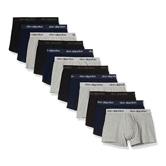 PACK 12 BOXERS CABALLERO SURTIDO NEGRO / GRIS / MARINO image 0