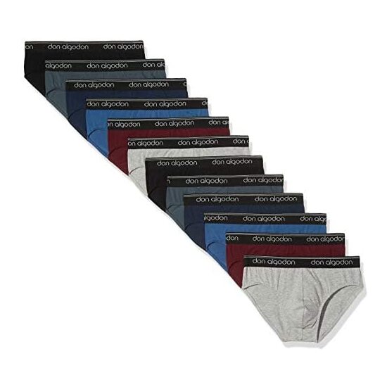 PACK 12 SLIPS CABALLERO SURTIDO NEGRO / AZUL / MARINO / VERDE / GRANATE / GRIS image 0