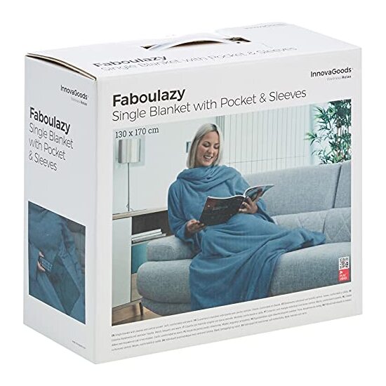 BATAMANTA INDIVIDUAL CON BOLSILLO CENTRAL FABOULAZY INNOVAGOODS image 1