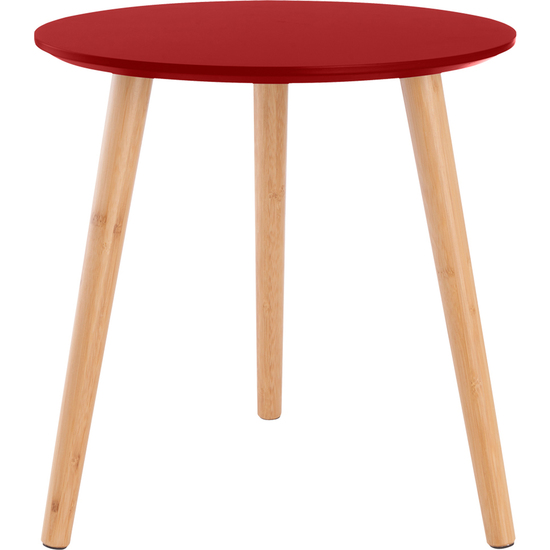 MESA AUXILIAR D.40 H.40 CM ROJO image 0