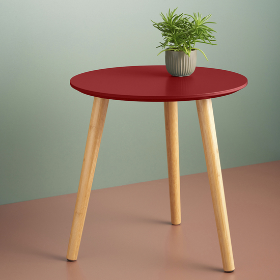 MESA AUXILIAR D.40 H.40 CM ROJO image 1