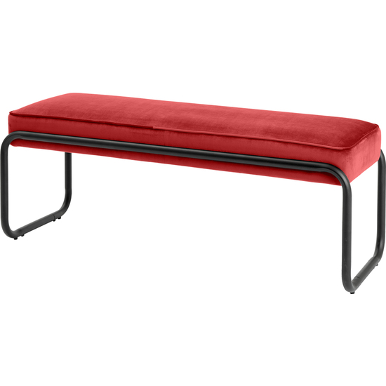 BANCO 110X40X42 CM OCHRE RED image 0