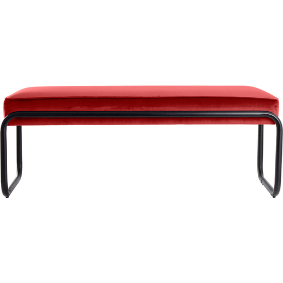 BANCO 110X40X42 CM OCHRE RED image 1