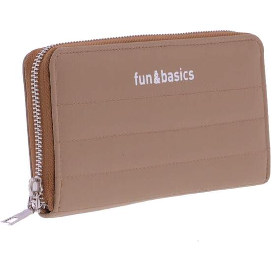 CARTERA GRANDE ACOLCHADA DE MUJER FUN & BASICS FORTUNATA DE NYLON CON CREMALLERA image 1