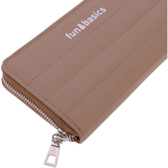 CARTERA GRANDE ACOLCHADA DE MUJER FUN & BASICS FORTUNATA DE NYLON CON CREMALLERA image 4