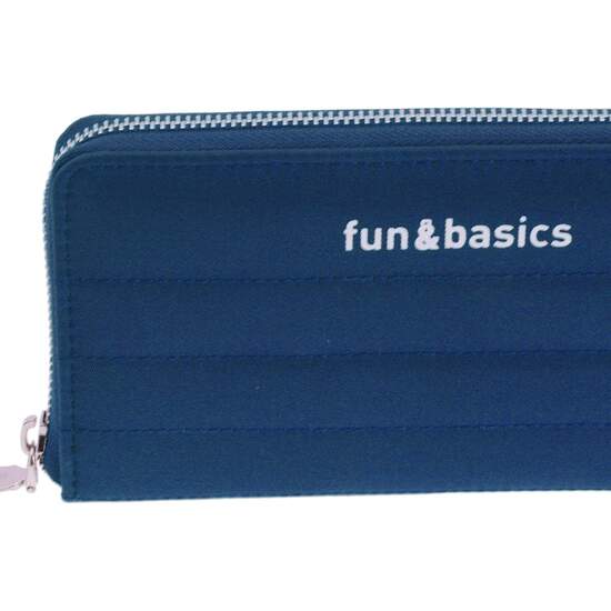 CARTERA GRANDE ACOLCHADA DE MUJER FUN & BASICS FORTUNATA DE NYLON CON CREMALLERA image 6