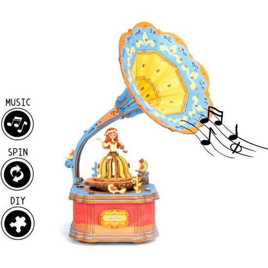 PUZZLE 3D MUSICAL VINTAGE GRAMOPHONE image 0