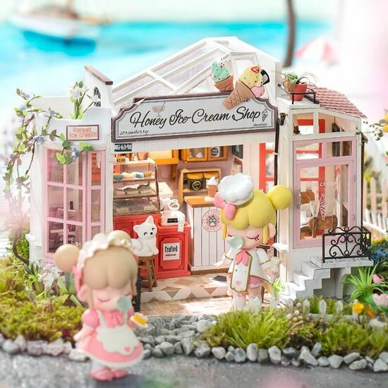 PUZZLE 3D CASA MINIATURA HONEY ICE-CREAM SHOP image 1