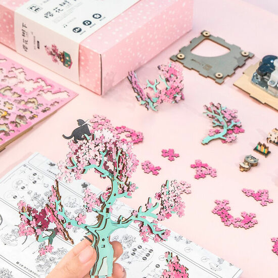 PUZZLE 3D MUSICAL CHERRY BLOSSOM TREE image 1