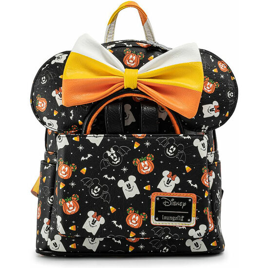 SET MOCHILA + DIADEMA OREJAS SPOOKY HALLOWEEN MICKEY AND MINNIE DISNEY LOUNGEFLY 27CM image 0