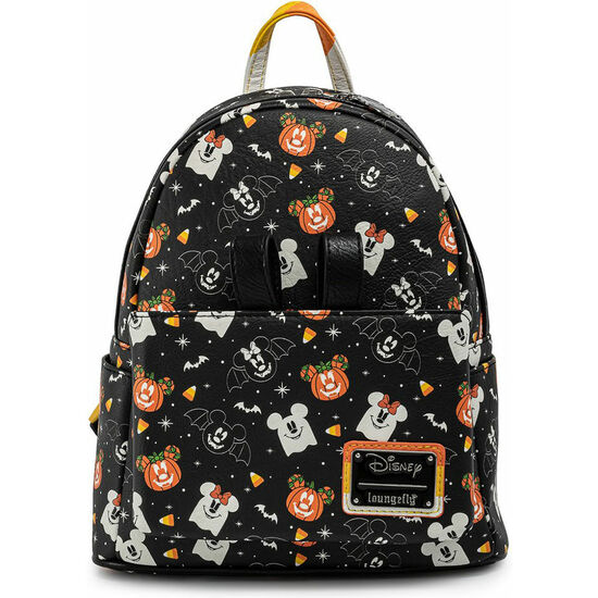 SET MOCHILA + DIADEMA OREJAS SPOOKY HALLOWEEN MICKEY AND MINNIE DISNEY LOUNGEFLY 27CM image 1