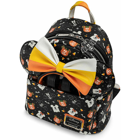 SET MOCHILA + DIADEMA OREJAS SPOOKY HALLOWEEN MICKEY AND MINNIE DISNEY LOUNGEFLY 27CM image 2