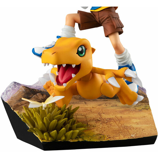 ESTATUA TAICHI YAGAMI & AGUMON 20TH ANNIVERSARY DIGIMON ADVENTURE 12CM image 0