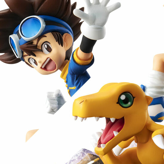 ESTATUA TAICHI YAGAMI & AGUMON 20TH ANNIVERSARY DIGIMON ADVENTURE 12CM image 1