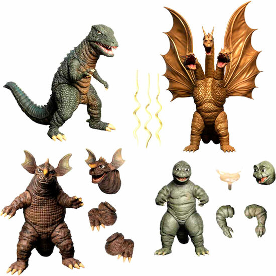 SET FIGURAS GODZILLA 1968 GODZILLA: DESTROY ALL MONSTERS 5 POINTS XL image 2