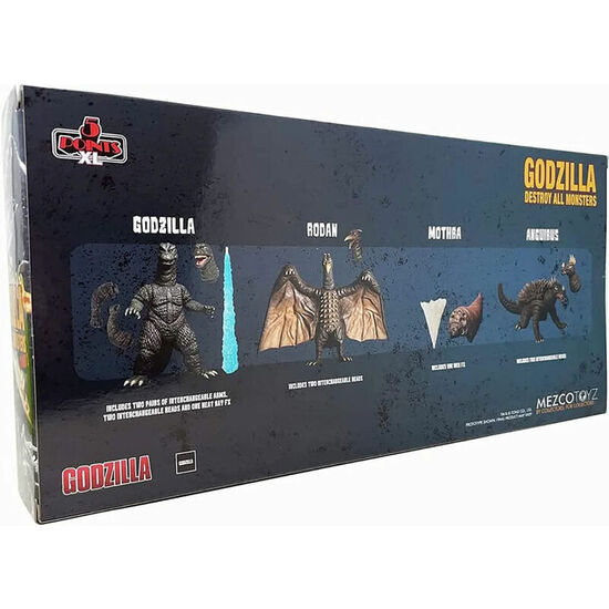 SET FIGURAS GODZILLA 1968 GODZILLA: DESTROY ALL MONSTERS 5 POINTS XL image 1