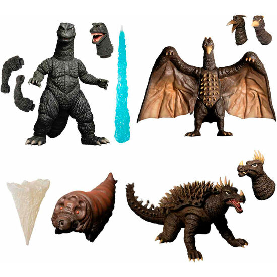 SET FIGURAS GODZILLA 1968 GODZILLA: DESTROY ALL MONSTERS 5 POINTS XL image 2