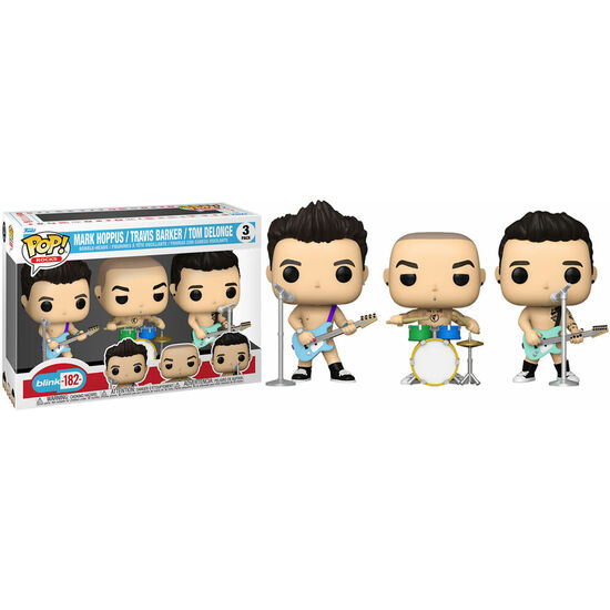 BLISTER 3 FIGURAS POP ROCKS BLINK 182 image 0