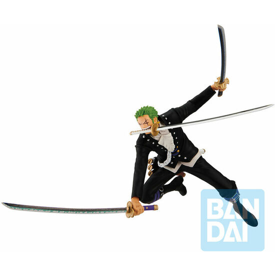 FIGURA ICHIBANSHO RORONOA ZORO FILM RED MORE BEAT ONE PIECE 11CM image 0