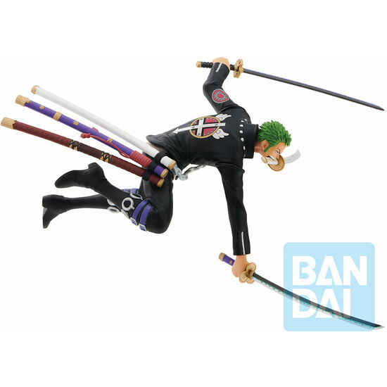 FIGURA ICHIBANSHO RORONOA ZORO FILM RED MORE BEAT ONE PIECE 11CM image 1