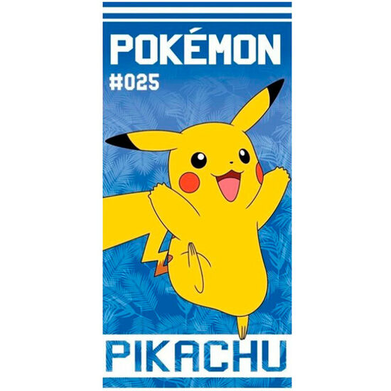 TOALLA PIKACHU POKEMON ALGODON image 0