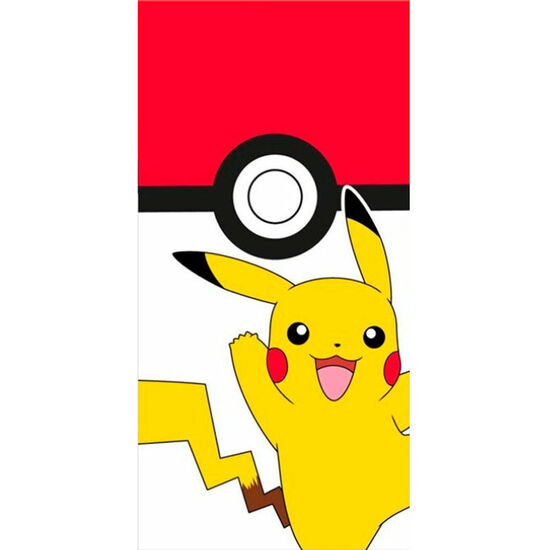 TOALLA PIKACHU POKEBALL POKEMON ALGODON image 0