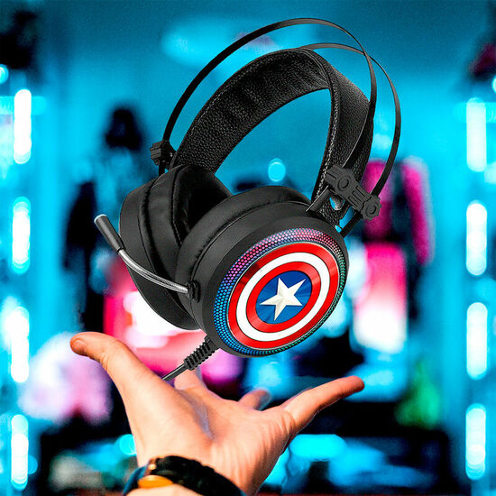 AURICULARES GAMING CAPITAN AMERICA MARVEL image 1