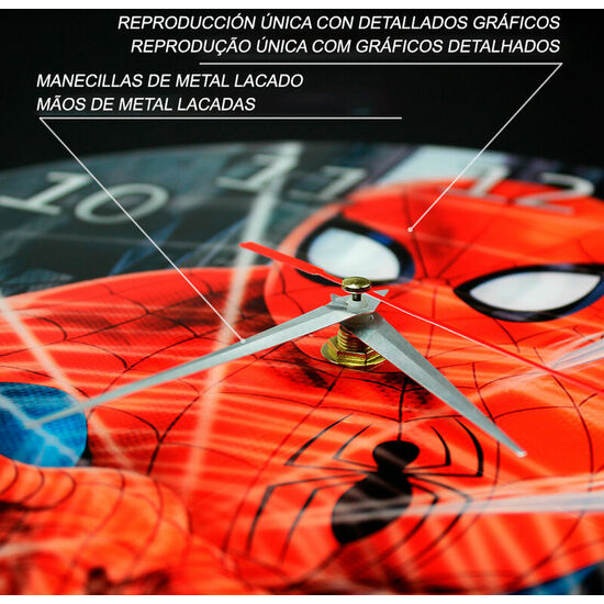 RELOJ PARED SPIDERMAN MARVEL image 1