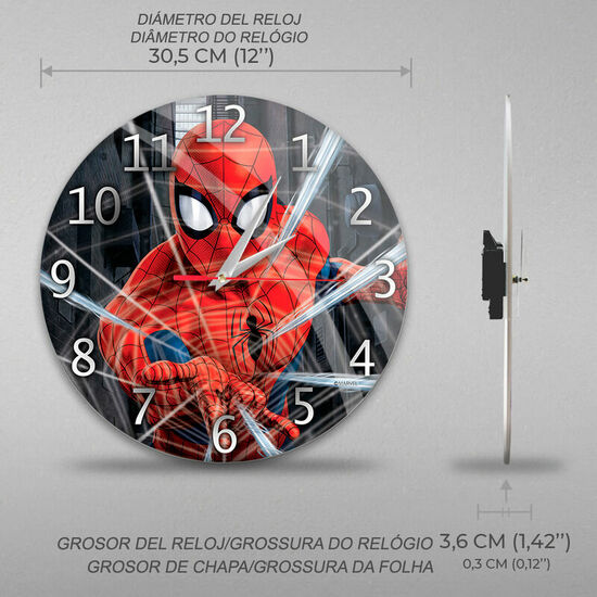 RELOJ PARED SPIDERMAN MARVEL image 2