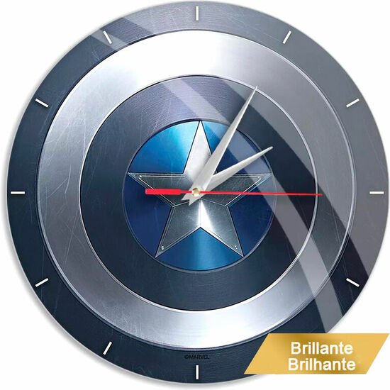 RELOJ PARED CAPITAN AMERICA MARVEL image 0