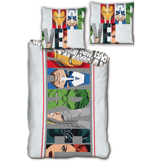FUNDA NORDICA VENGADORES AVENGERS MARVEL CAMA 90CM MICROFIBRA image 0