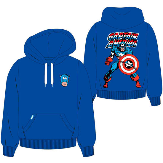 SUDADERA CAPUCHA CAPITAN AMERICA MARVEL image 0